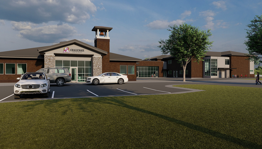 Rendering of Farmington, Utah, Challenger campus future expansion