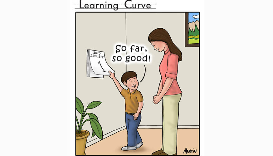 New Year Learning Curve Comic