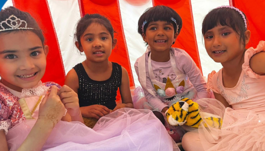 Smiling Challenger students enjoying Circus Days