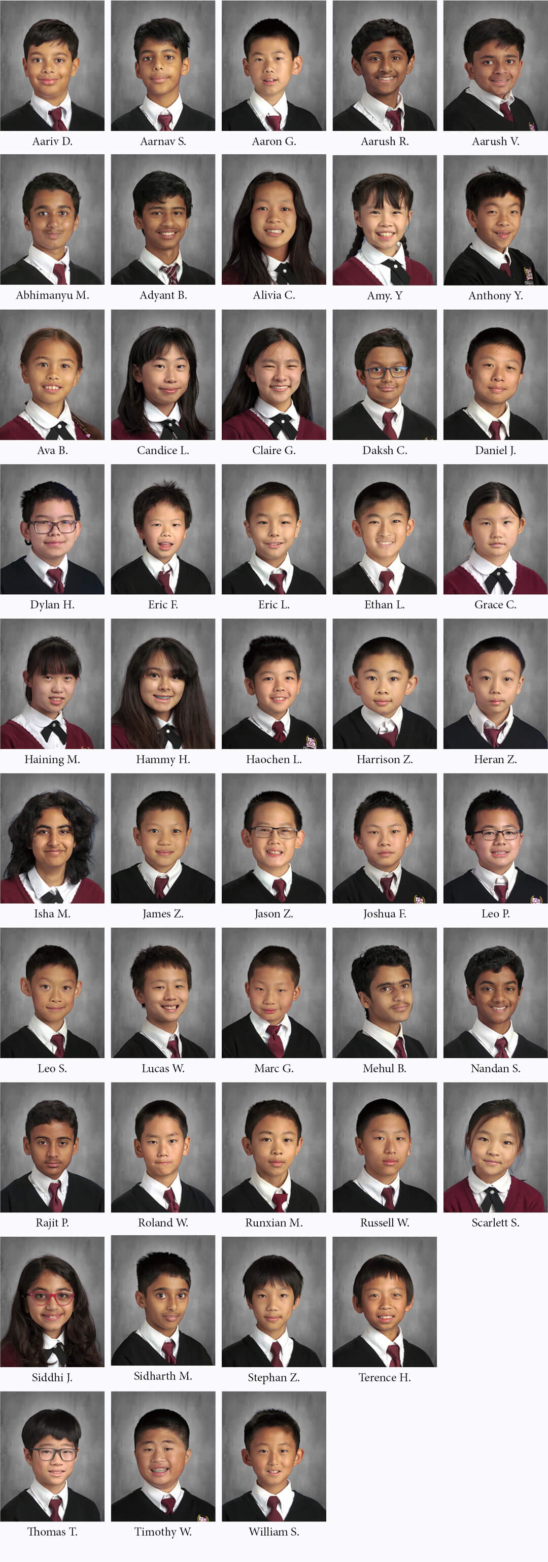 2024 AMC 8 Honor Roll commendation winners
