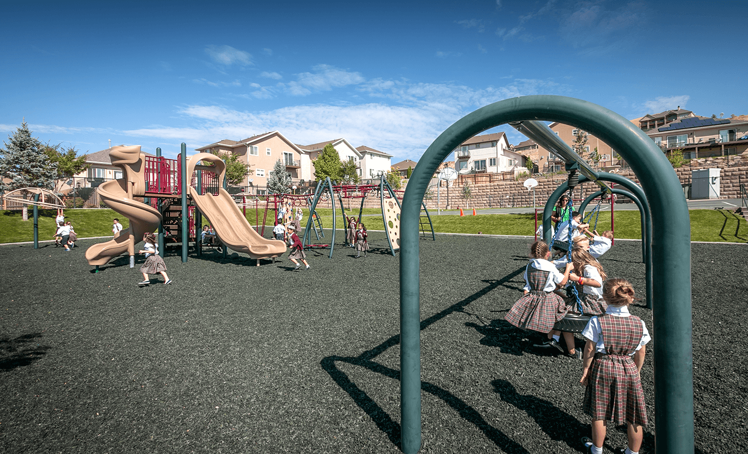 Playground Swings | Challenger School - Traverse Mountain | Private School In Lehi, Utah